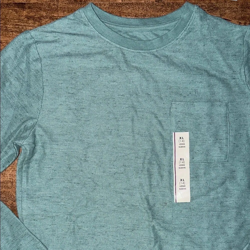 Cat & Jack Kids Long Sleeve Teal Shirt